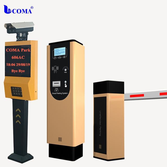 Intelligent LPR Med Barcode Ticket Parking Access Control System